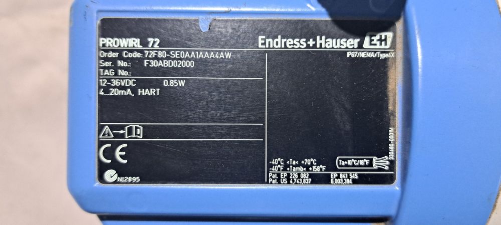 Продам Расходомер Endress Hauser Prowirl 
из 17  
Preduct Documentatio