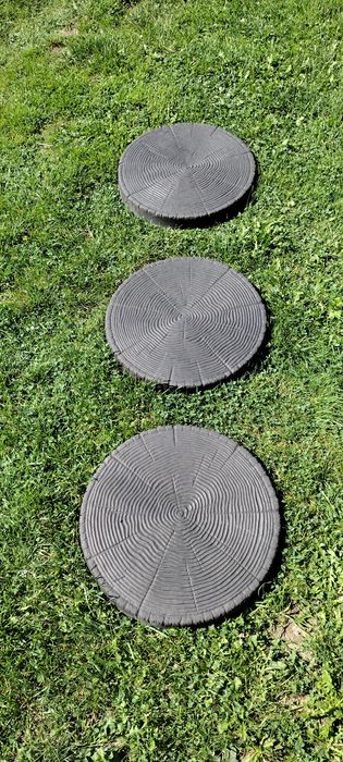 Pieńki betonowe imitacja plastrów drewna -do ogrodu na ścieżkę