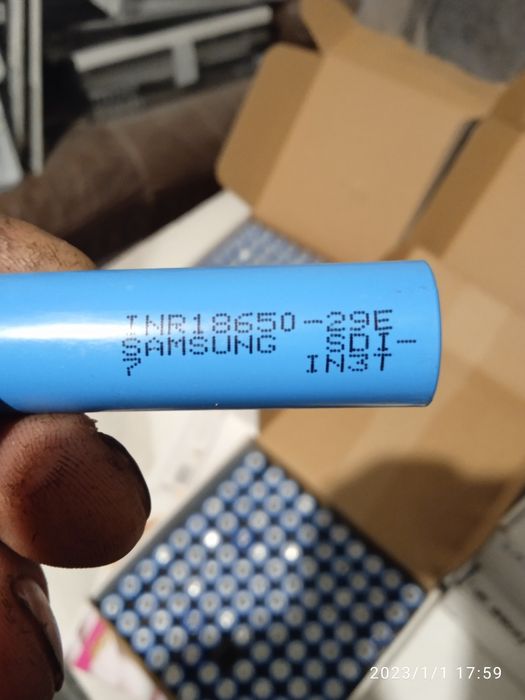 Акмулятори 18650 Samsung 29e,7серії, Li-Ion 2700mAh 8 амр