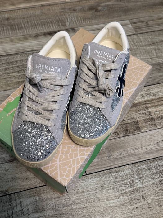 Кросівки Premiata Steven Bespoke Trainers сірий глітер 38 розмір