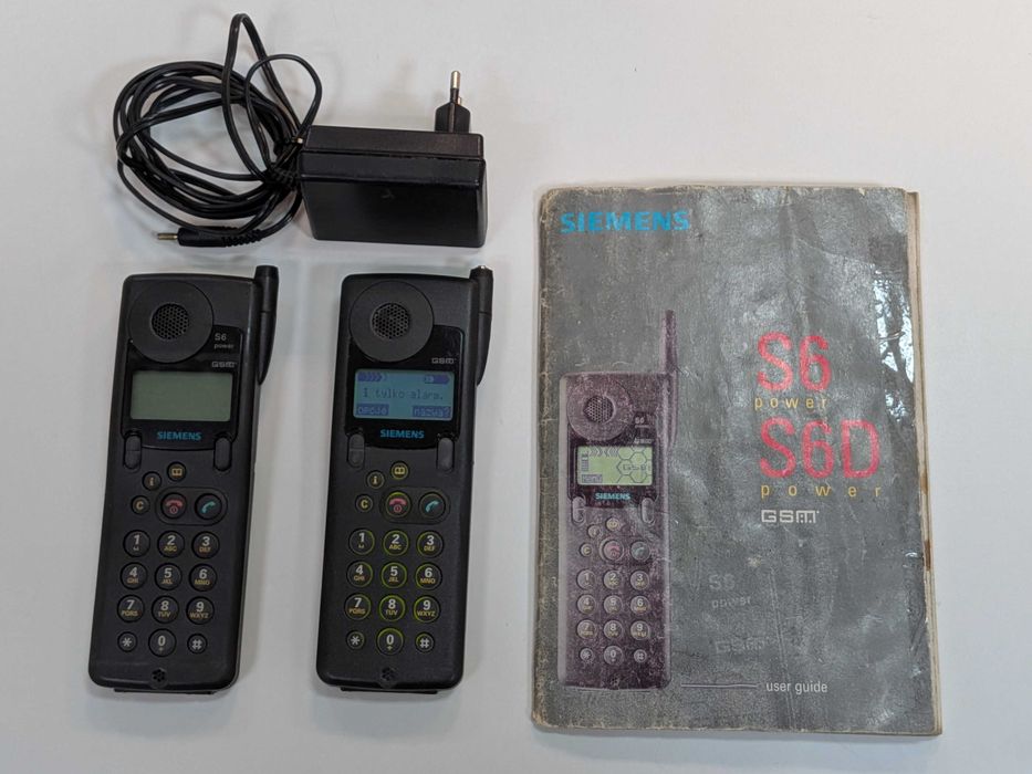 Siemens S6 + S6 Power sprawne, simlock Era/T-Mobile, dla kolekcjonera
