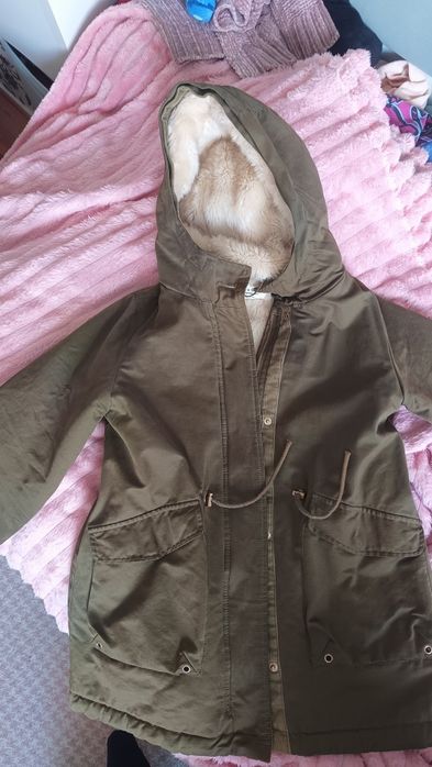 Zara 140 kurtka świetny stan zimowa parka