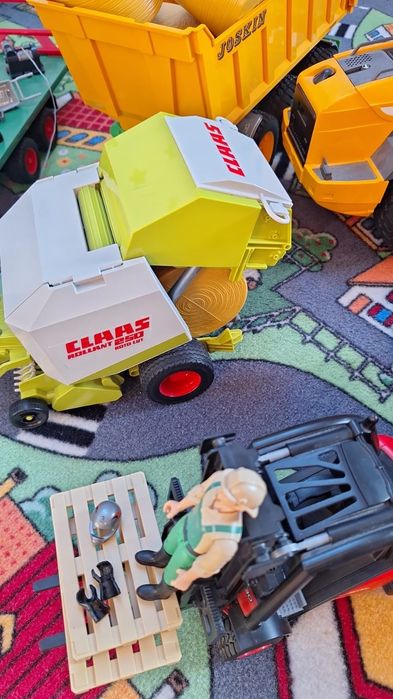 Bruder zestaw scania Cat traktor dźwig przyczepa