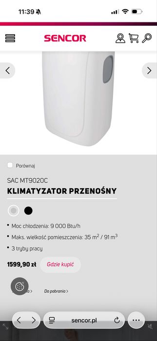 Klimatyzator Sencor