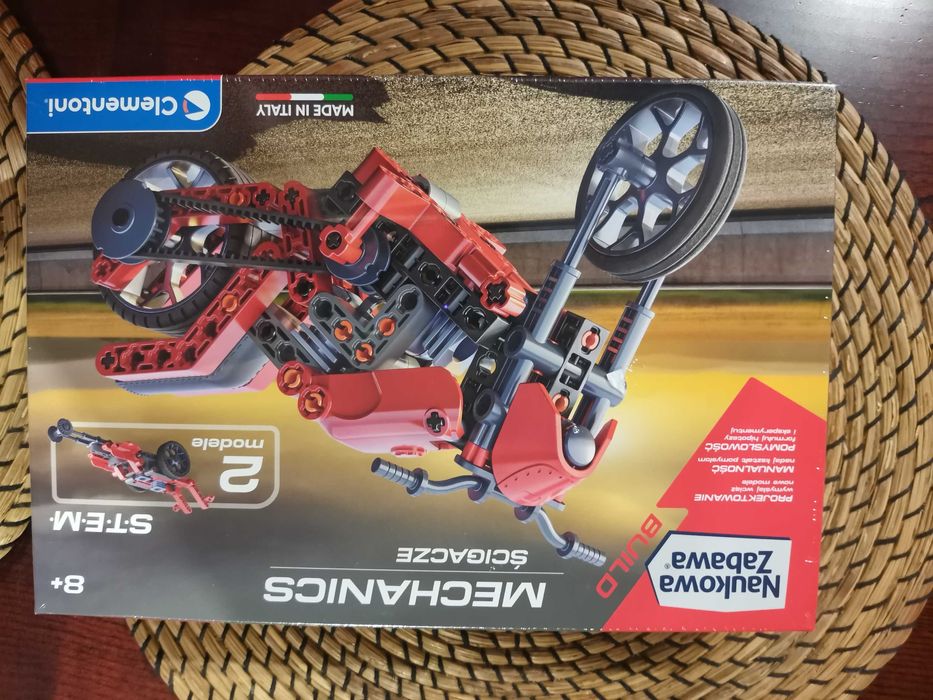 Klocki motocykl naukowa zabawka