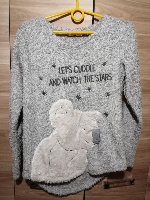 Bluzka włochata z misiem