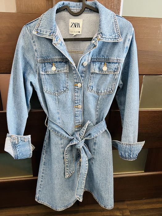 Сукня джинсова сарафан юбка спідниця туніка Zara розмір хс