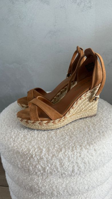 Koturny espadryle letnie brązowe