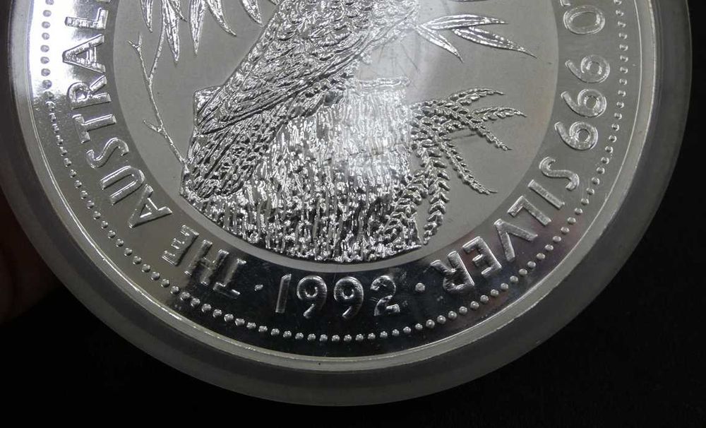 Moeda KOOKABURRA 1Kg -prata PURA 999-99,9%, Ano 1992 - EDIÇÃO ESPECIAL