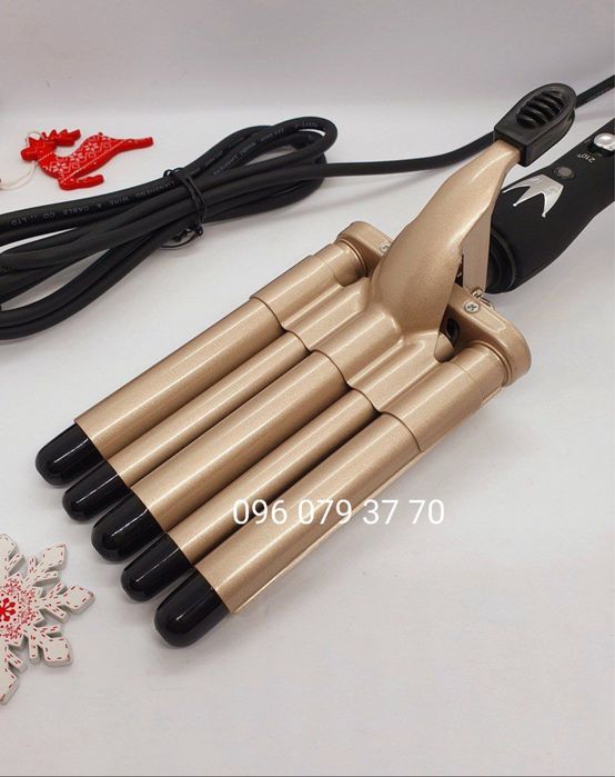 Плойка для волос пять волн Geemy GM-2933 плойка волна 17 мм