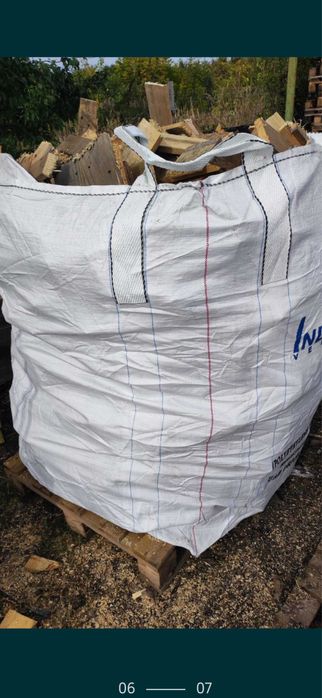 Big Bag drewno opałowe z palet, odpady  drewniane