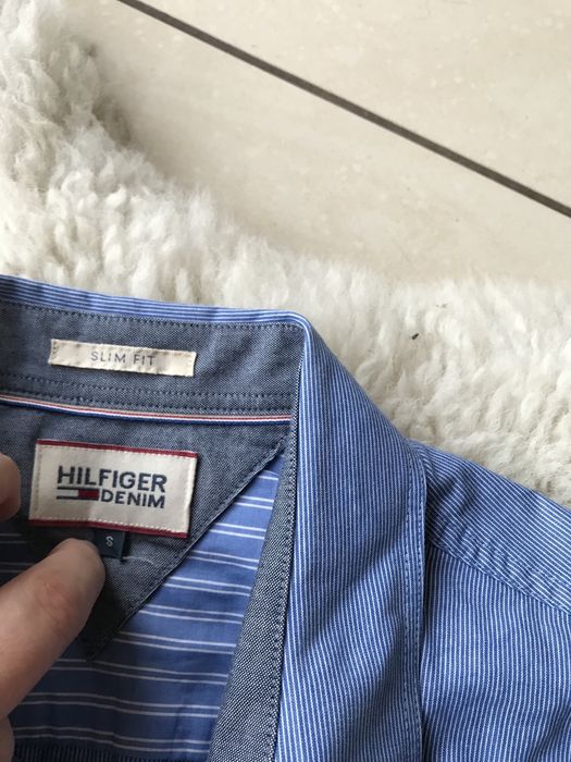 Koszula w drobne paseczki Tommy hilfiger rozm S