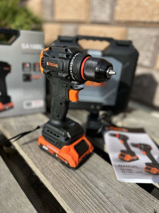 Акумуляторний безщітковий шуруповерт STROMO SA 18Bl New