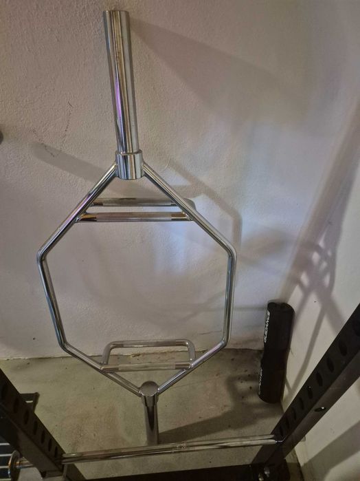 Conjunto de equipamento Mirafit para ginásio em casa – rack, halteres, barras e discos