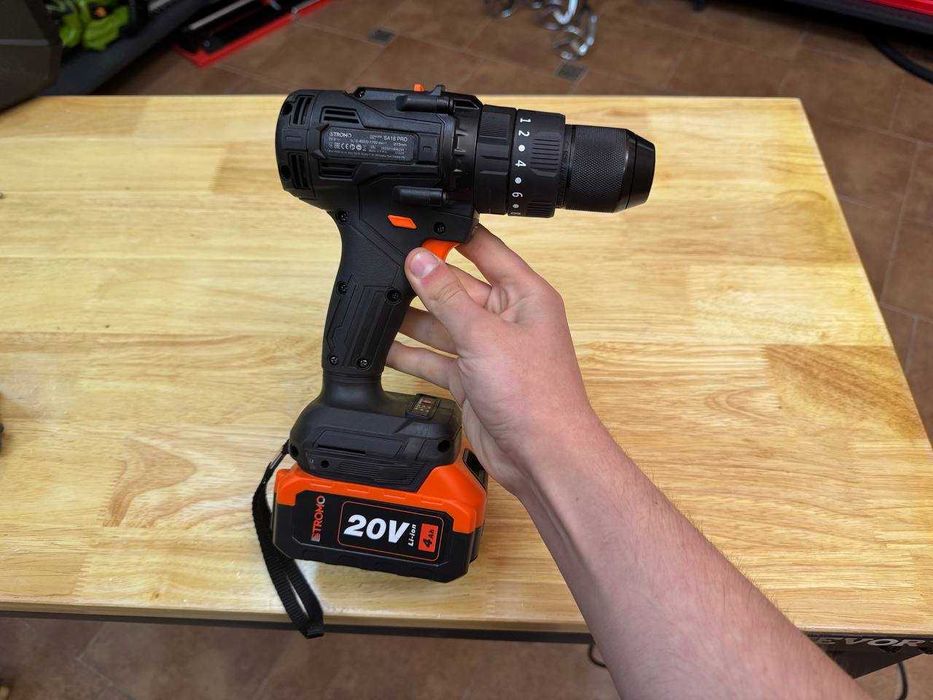 Шуруповерт Stromo 13 патрон + 2 Акумулятори 4.0Ah + Зарядка та кейс