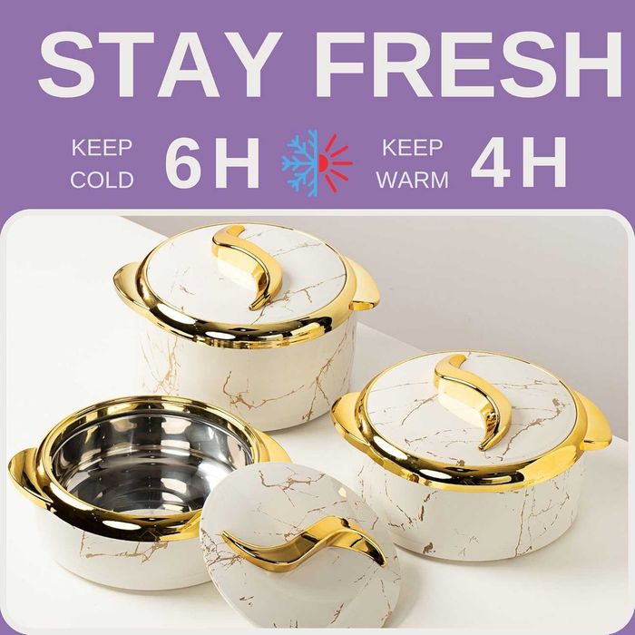 Luksusowy 3-częściowy zestaw naczyń termicznych 1,4/1,8/2,3