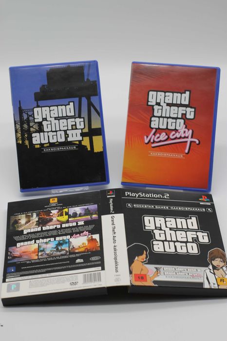 Grand Theft Auto (GTA) Double Pack – PS2 (GTA III + Vice City) UNIKAT
