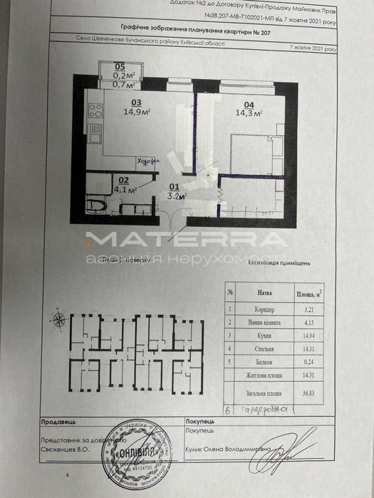 Білогородка Продаж 1к квартири площею 37м2