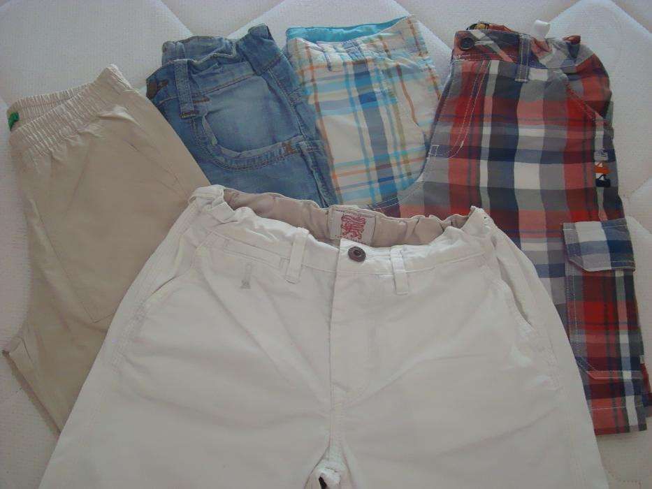 Lote de 5 pares de calções para menino 8 anos
