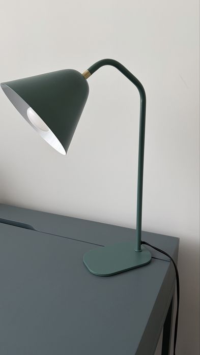 Candeeiro verde de mesa