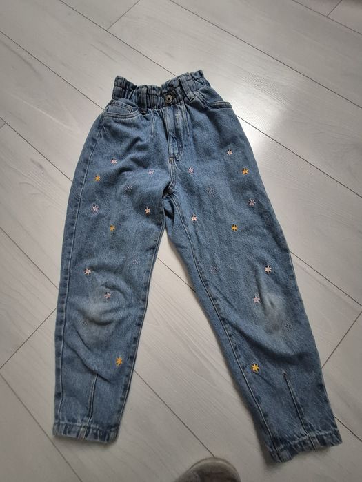 Spodnie dziewczęce 140cm paperbag smyk