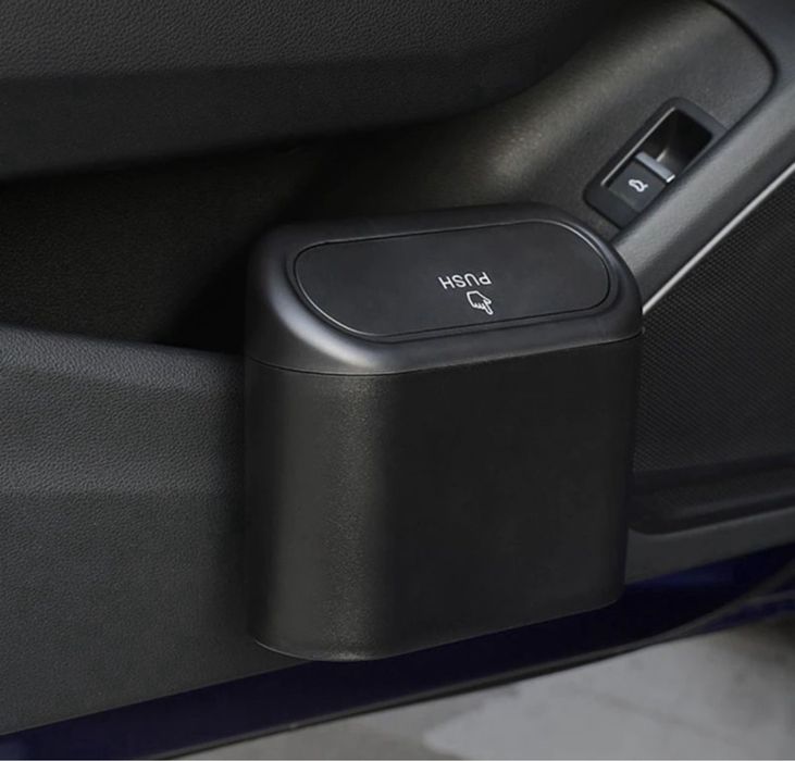 2x Kosz na śmieci samochodowy pojemnik z klapką