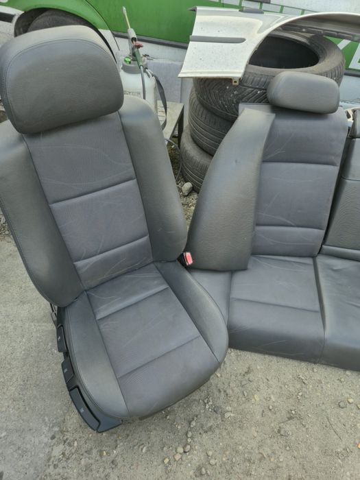 Fotele Skóra BMW e46 sedan podgrzewane boczki  komplet