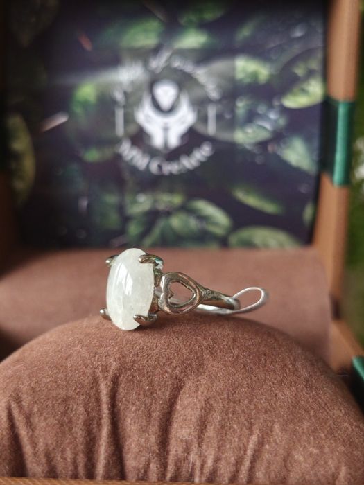 Pierścionek z kamieniem naturalnym kryształ górski kryształem r. 19