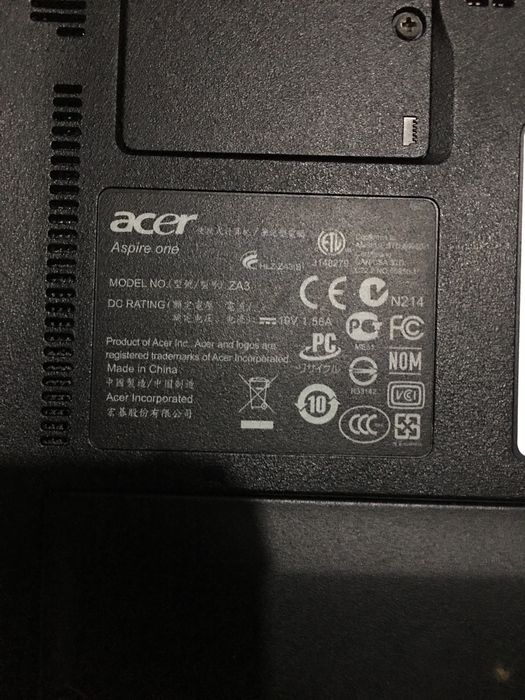 Notebook Acer Aspire one