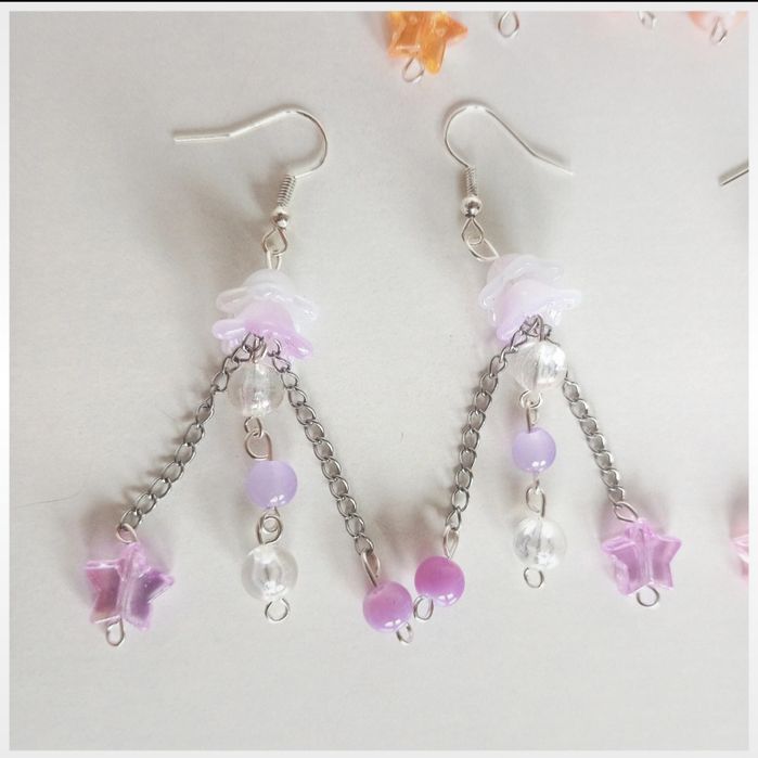 Kolczyki "Purple Jellyfishes"