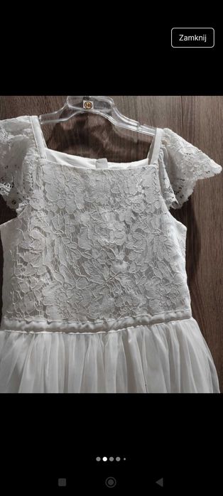 Sukienka komunijna 8-9 lat 134 cm