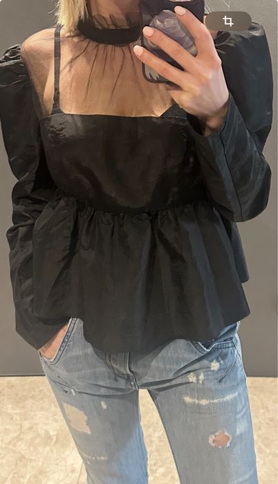 Блузка рубашка Zara нарядна