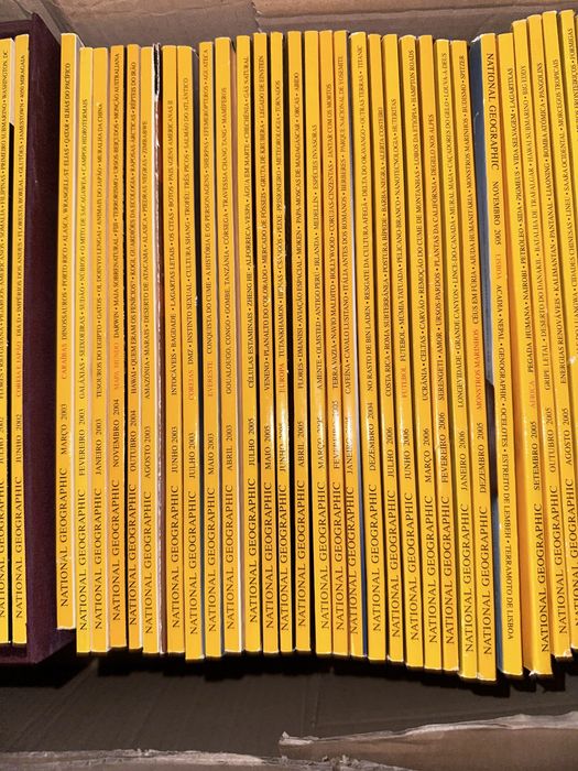 National Geographic Portuguesa desde o numero 1 em 2001 até 2007