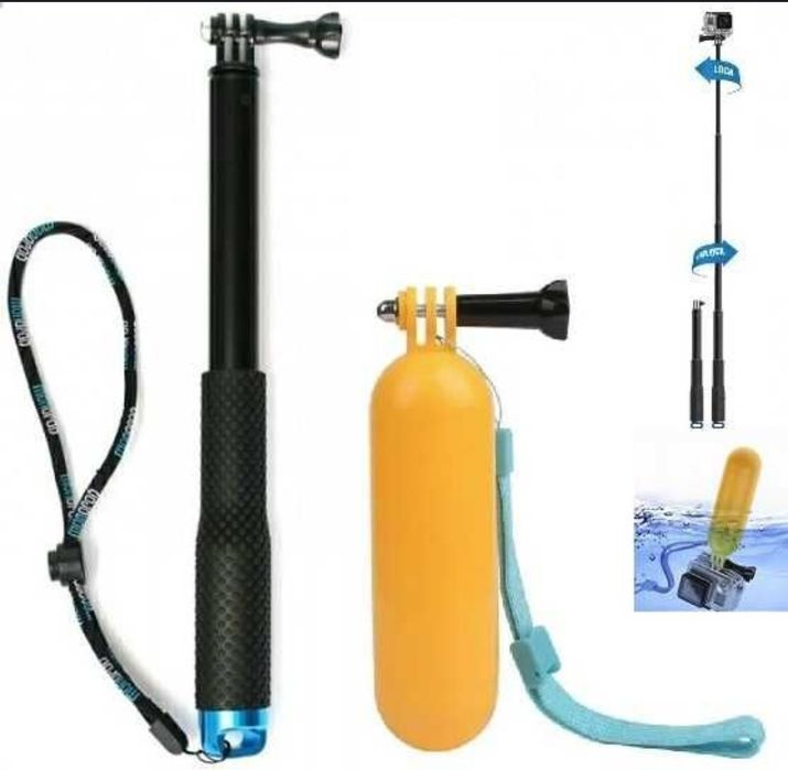 Набор: Монопод SHOOT POV POLE 94см+Ручка-поплавок для GoPro DJI SJCAM