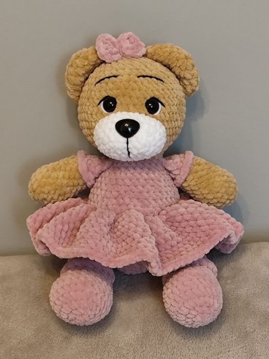 Maskotka miś dla dziewczynki handmade