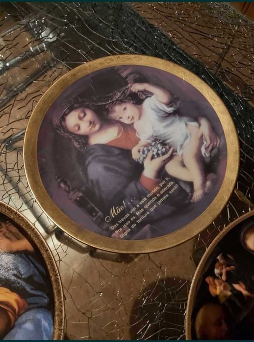 Pratos decorativos porceil e costa verde