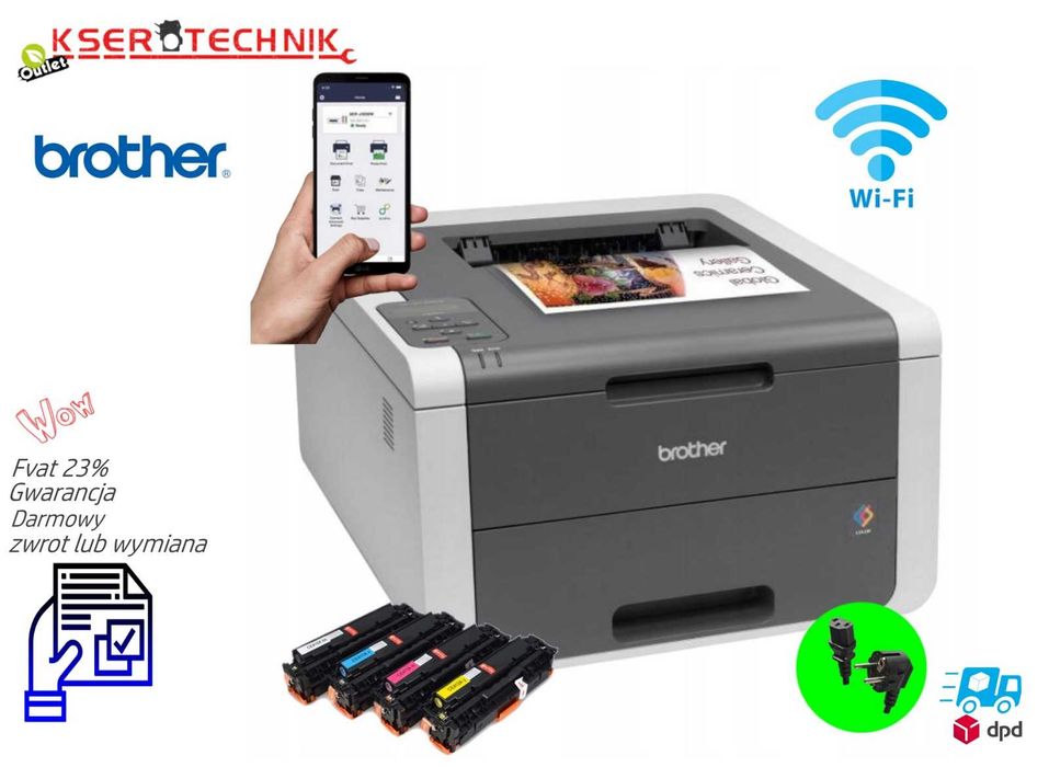 Drukarka laserowa (kolor) Brother HL- 3140 CW /Tania Kolorowa do Biura