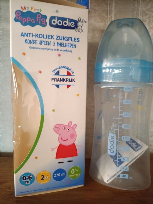 Дитяча пляшечка; бутилочка dodie; 0-6 м; 6+м