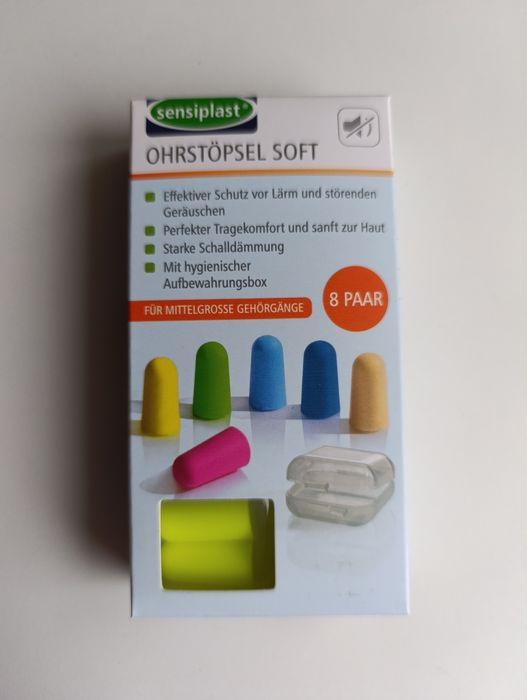 Zatyczki do uszu stopery do spania Sensiplast