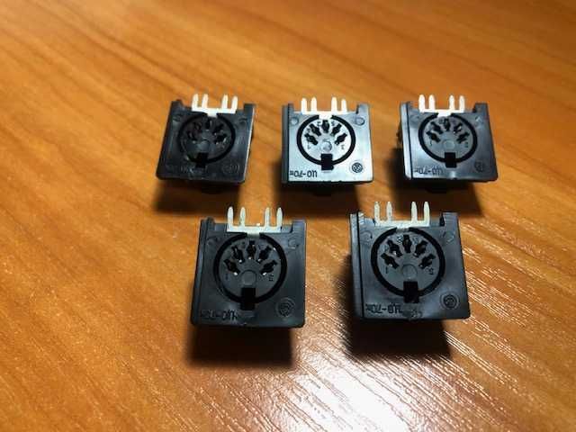 Гнездо (разъем СГ5) монтажное DIN 5 pin на плату 5 штук