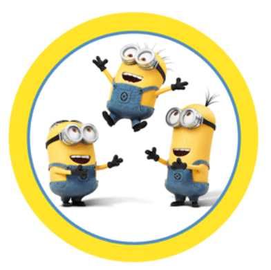 Opłatek na tort Urodziny Minionki