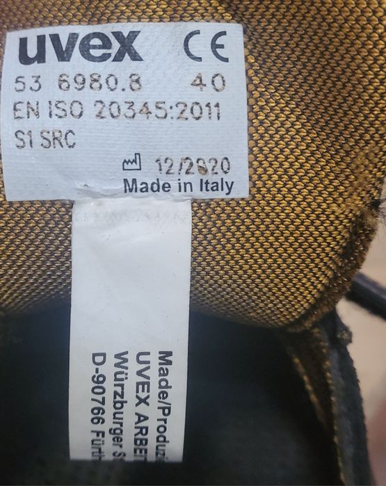 Черевики із захистом UVEX EDC S1 (устілка 26,5 см)