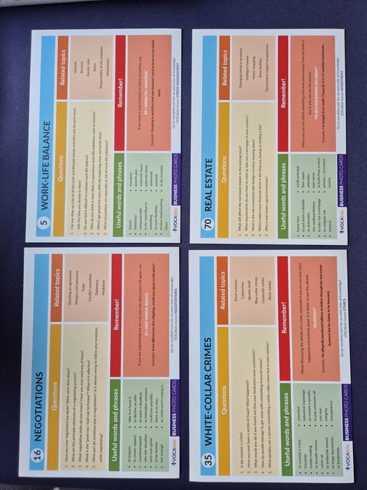 Business photo cards Vocabite Prolang