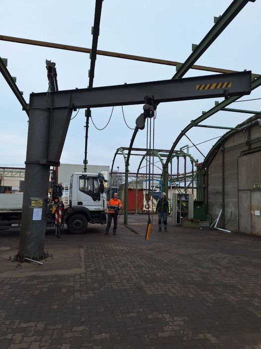 Żuraw Obrotowy dźwig słupowy Suwnica na magazyn import , 1000 kg