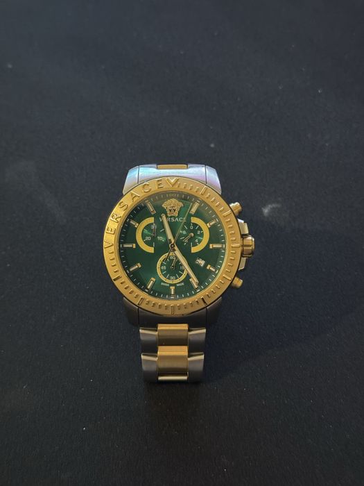 Versace Chonograph Quartz Green Dial Men’s Watch