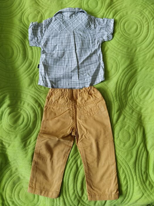 1+1 gratis Spodnie, koszula, niemowlęce