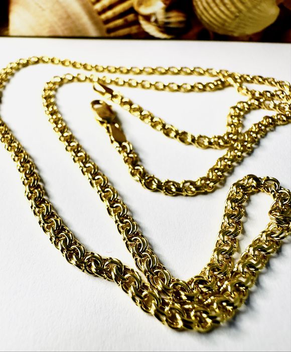 Złoty łancuszek 14k Garibardi 50 cm