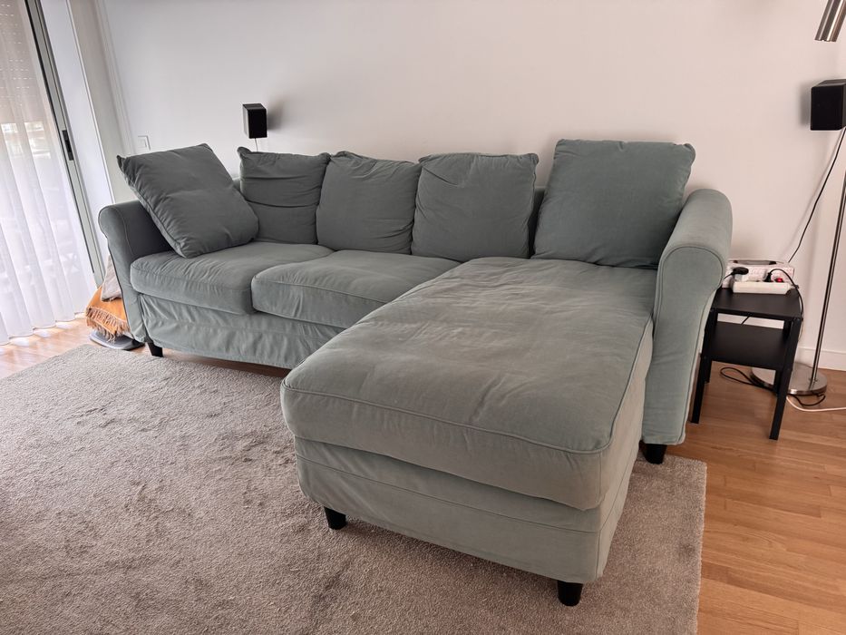 Sofa 3 lugares c/ chaise longue IKEA Gronlid