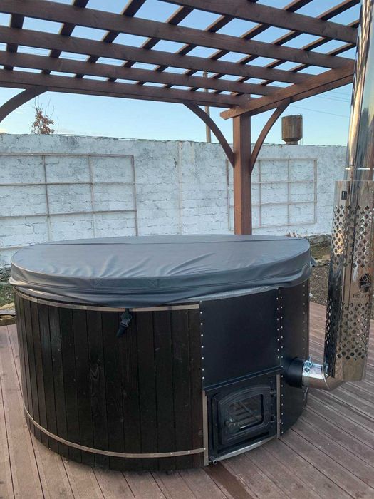 Спа-купель на дровах.Карпатский чан.Чан на дровах.Джакузи.Офуро.Купель