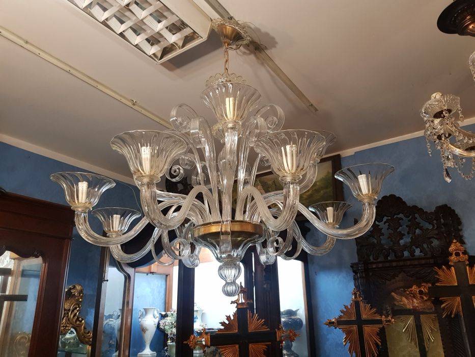Imponente lustre, candeeiro veneziano